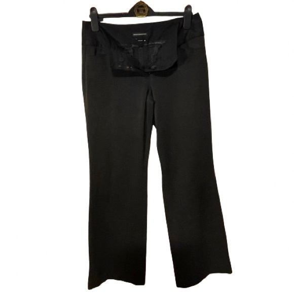 Express Design Studio Editor Black Trouser Low Rise Flared Leg Boot Cut Size 4 - Picture 3 of 9